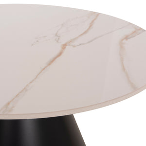 ΣΕΤ 2 ΤΡΑΠΕΖΙΑ ΣΑΛΟΝΙΟΥ RIDGE(X) HM18307.02 SINTERED STONE TOPS--ΒΑΣΕΙΣ ΜΑΥΡΕΣ Φ50 & Φ70 - Pakobazaar