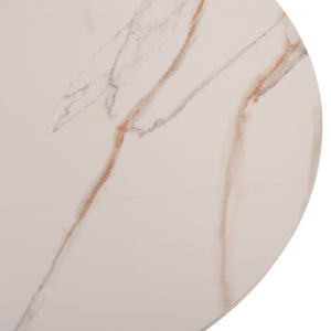ΣΕΤ 2 ΤΡΑΠΕΖΙΑ ΣΑΛΟΝΙΟΥ RIDGE(X) HM18307.02 SINTERED STONE TOPS--ΒΑΣΕΙΣ ΜΑΥΡΕΣ Φ50 & Φ70 - Pakobazaar