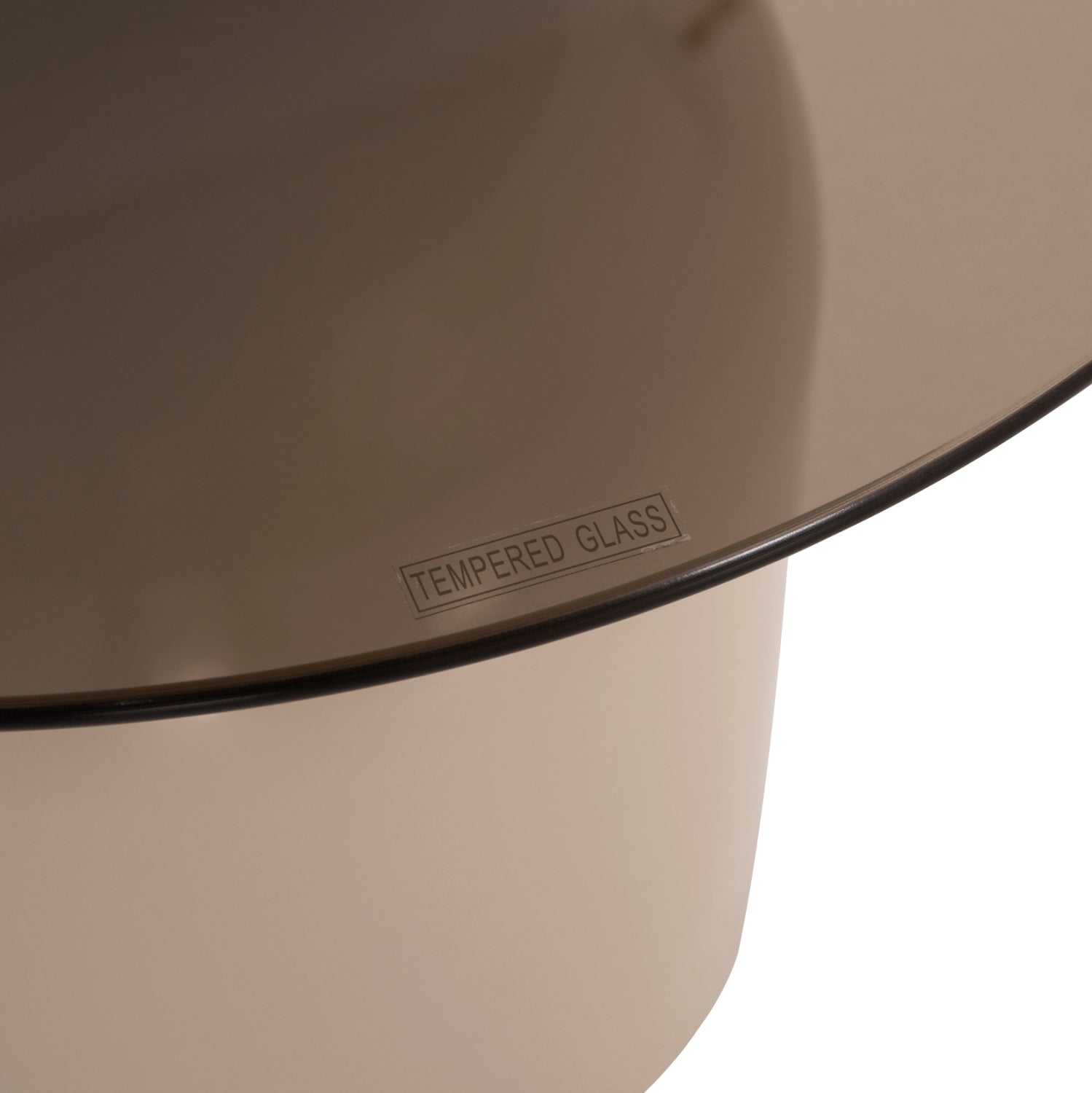 ΣΕΤ 2 ΤΡΑΠΕΖΙΑ ΣΑΛΟΝΙΟΥ BELLINS HM18314.04 ΜΠΕΖ ΜΕΤΑΛ.ΒΑΣΕΙΣ--ΓΥΑΛΙ Φ50εκ & Φ40εκ - Pakobazaar