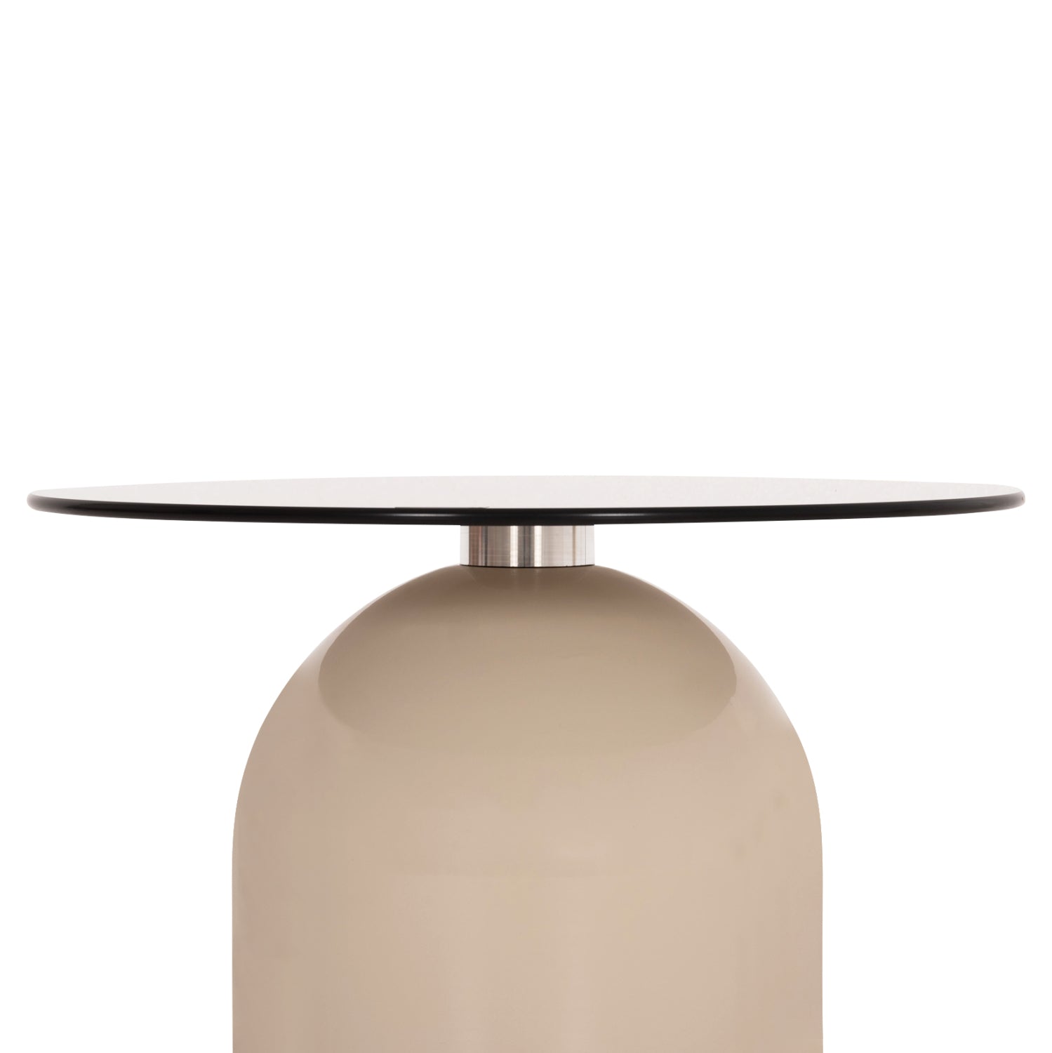 ΣΕΤ 2 ΤΡΑΠΕΖΙΑ ΣΑΛΟΝΙΟΥ BELLINS HM18314.04 ΜΠΕΖ ΜΕΤΑΛ.ΒΑΣΕΙΣ--ΓΥΑΛΙ Φ50εκ & Φ40εκ - Pakobazaar