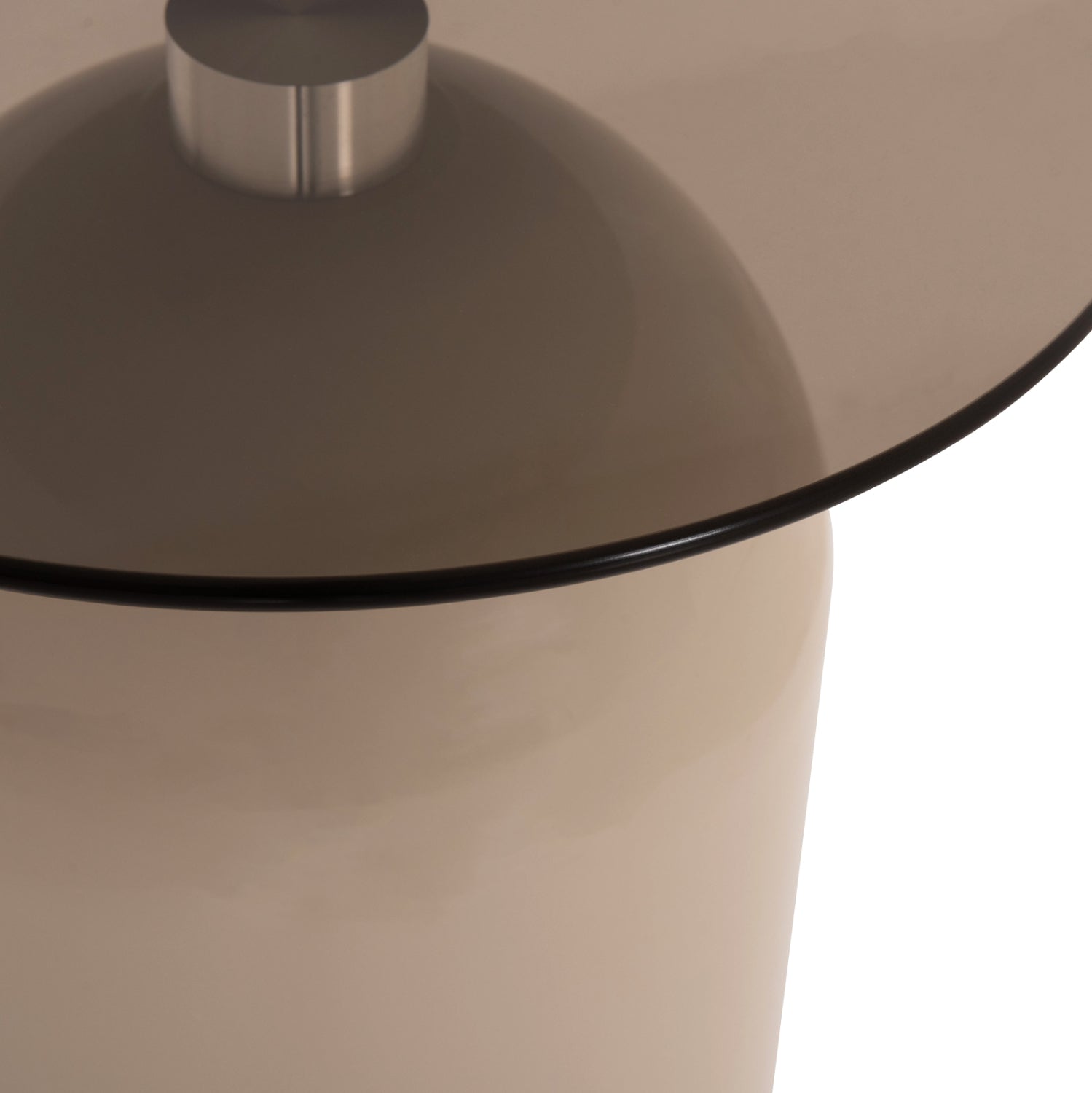 ΣΕΤ 2 ΤΡΑΠΕΖΙΑ ΣΑΛΟΝΙΟΥ BELLINS HM18314.04 ΜΠΕΖ ΜΕΤΑΛ.ΒΑΣΕΙΣ--ΓΥΑΛΙ Φ50εκ & Φ40εκ - Pakobazaar