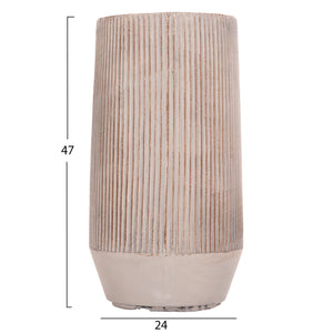 ΣΕΤ 2ΤΜΧ ΓΛΑΣΤΡΕΣ ΚΥΛΙΝΔΡΟΙ ΣΕΙΡΑ GARDENER HM4727 FIBERCLAY-ΧΡΩΜΑ CEMENT Φ35x64Υεκ