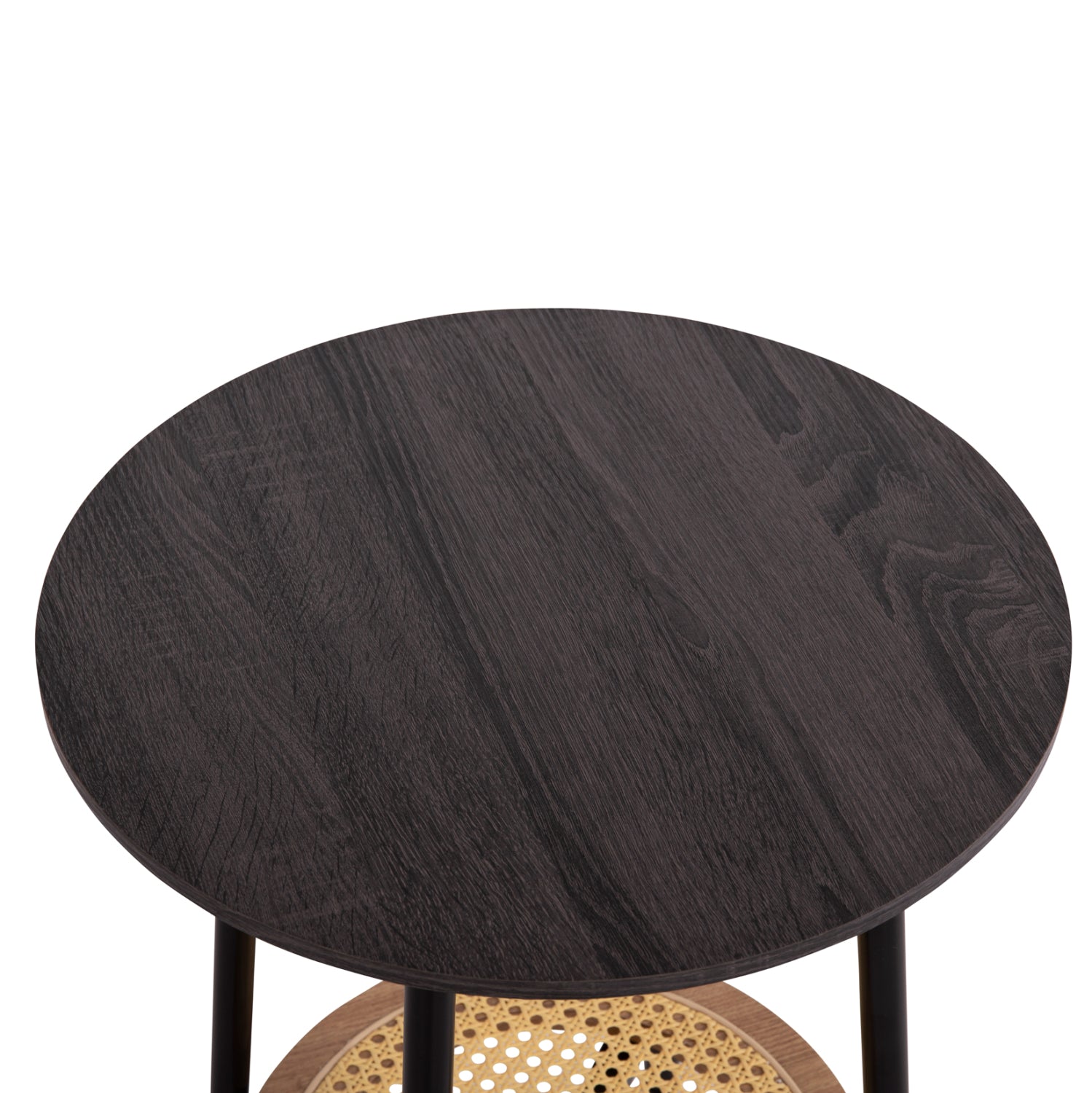 ΣΕΤ 2ΤΜΧ ΤΡΑΠΕΖΙΑ ΣΑΛΟΝΙΟΥ SEWELL HM21087 MDF-ΜΕΤΑΛΛΟ-ΣΥΝΘΕΤΙΚΟ RATTAN Φ80εκ & Φ45εκ - Pakobazaar