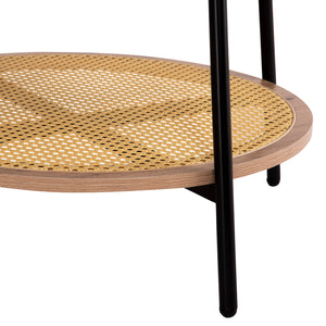 ΣΕΤ 2ΤΜΧ ΤΡΑΠΕΖΙΑ ΣΑΛΟΝΙΟΥ SEWELL HM21087 MDF-ΜΕΤΑΛΛΟ-ΣΥΝΘΕΤΙΚΟ RATTAN Φ80εκ & Φ45εκ - Pakobazaar