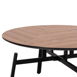 ΣΕΤ 2ΤΜΧ ΤΡΑΠΕΖΙΑ ΣΑΛΟΝΙΟΥ NORTON HM21088 MDF-ΜΕΤΑΛΛΟ Φ80εκ & Φ45εκ - Pakobazaar