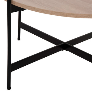 ΣΕΤ 2ΤΜΧ ΤΡΑΠΕΖΙΑ ΣΑΛΟΝΙΟΥ RONDA HM21089.02 MDF ΣΟΝΑΜΑ Φ80εκ & Φ50εκ - Pakobazaar