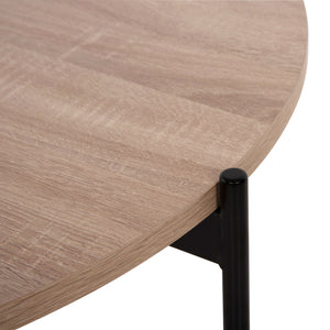 ΣΕΤ 2ΤΜΧ ΤΡΑΠΕΖΙΑ ΣΑΛΟΝΙΟΥ RONDA HM21089.02 MDF ΣΟΝΑΜΑ Φ80εκ & Φ50εκ - Pakobazaar