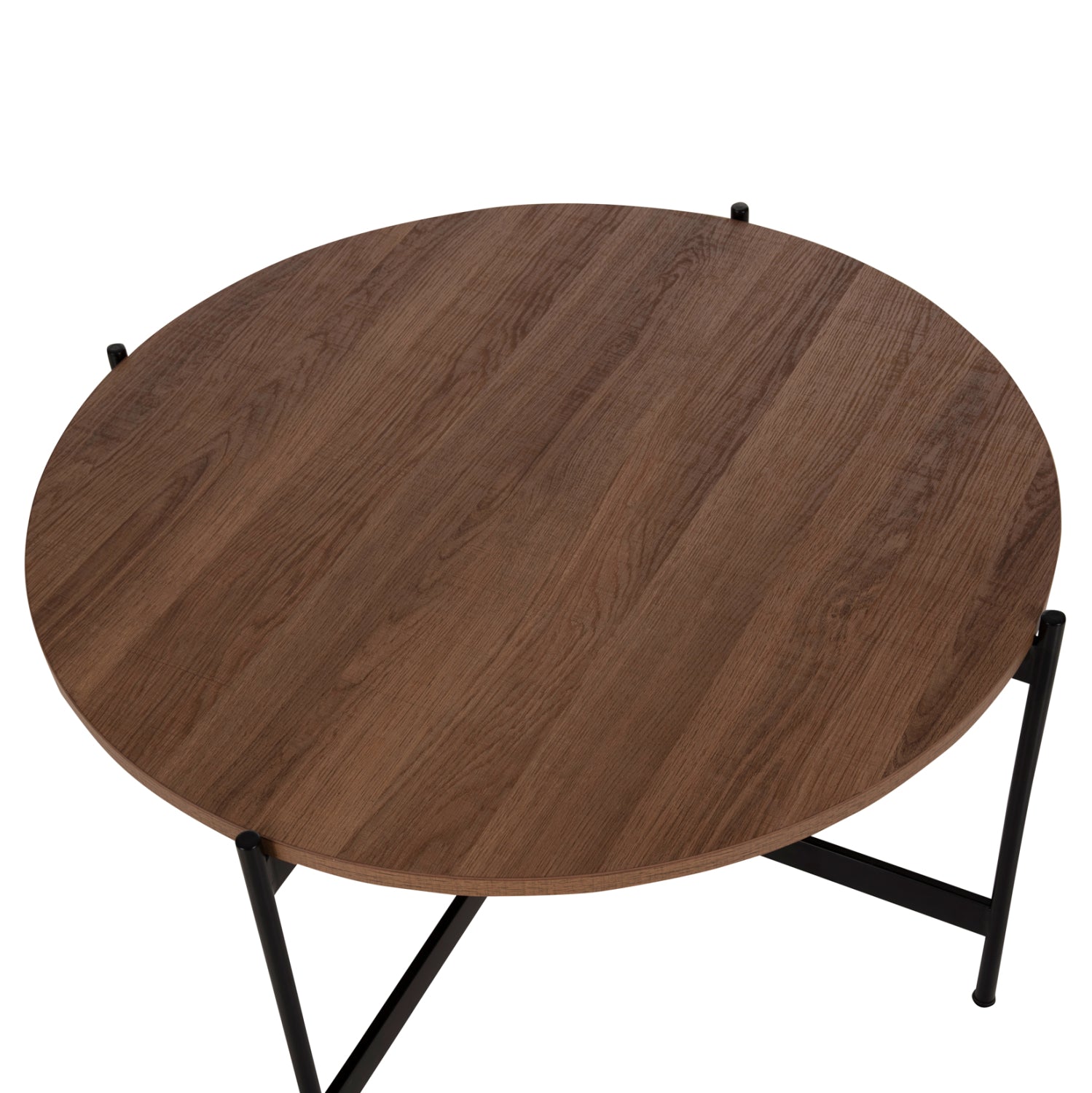 ΣΕΤ 2ΤΜΧ ΤΡΑΠΕΖΙΑ ΣΑΛΟΝΙΟΥ RONDA HM21089.03 MDF ΣΕ ΚΑΡΥΔΙ ΧΡΩΜΑ Φ80εκ & Φ50εκ - Pakobazaar