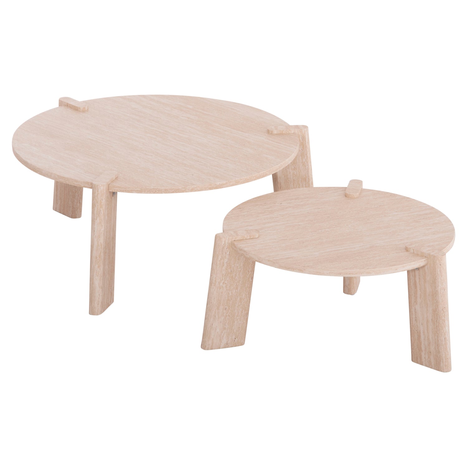 ΣΕΤ 2ΤΜΧ ΤΡΑΠΕΖΙΑ ΣΑΛΟΝΙΟΥ EQUIL HM9943.01 MDF ΜΕ ΜΕΛΑΜΙΝΗ-ΦΥΣΙΚΟ 66x66εκ + 87x87εκ - Pakobazaar