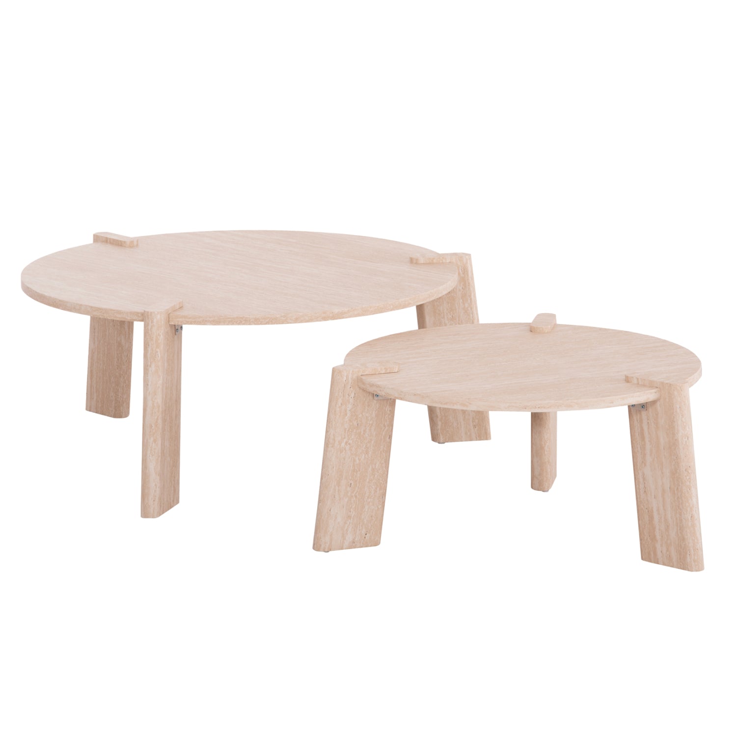 ΣΕΤ 2ΤΜΧ ΤΡΑΠΕΖΙΑ ΣΑΛΟΝΙΟΥ EQUIL HM9943.01 MDF ΜΕ ΜΕΛΑΜΙΝΗ-ΦΥΣΙΚΟ 66x66εκ + 87x87εκ - Pakobazaar