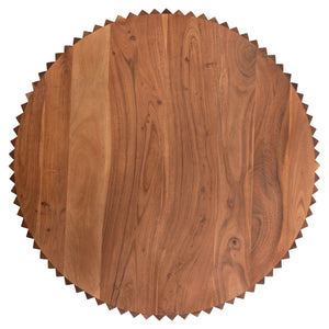 ΣΕΤ 2ΤΜΧ ΤΡΑΠΕΖΙΑ ΣΑΛΟΝΙΟΥ ΣΤΡΟΓΓΥΛΑ SEDGE HM11944 ΜΑΣΙΦ ΑΚΑΚΙΑ Φ90 & Φ40εκ. - Pakobazaar