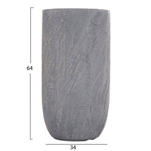 ΣΕΤ 3ΤΜΧ ΓΛΑΣΤΡΕΣ ΚΥΛΙΝΔΡΟΙ ΣΕΙΡΑ GARDENER HM4720 FIBERCLAY-ΧΡΩΜΑ CEMENT Φ44x79Υεκ