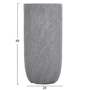 ΣΕΤ 3ΤΜΧ ΓΛΑΣΤΡΕΣ ΚΥΛΙΝΔΡΟΙ ΣΕΙΡΑ GARDENER HM4720 FIBERCLAY-ΧΡΩΜΑ CEMENT Φ44x79Υεκ