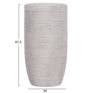 ΣΕΤ 3ΤΜΧ ΓΛΑΣΤΡΕΣ ΚΥΛΙΝΔΡΟΙ ΣΕΙΡΑ GARDENER HM4721 FIBERCLAY-ΧΡΩΜΑ CEMENT Φ42x78Υεκ