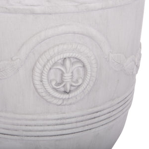ΣΕΤ 3ΤΜΧ ΓΛΑΣΤΡΕΣ ΜΕ ΑΝΑΓΛΥΦΟ GARDENER HM4729 FIBERCLAY-ΣΕ ΥΠΟΛΕΥΚΟ Φ58x72.5Υεκ - Pakobazaar