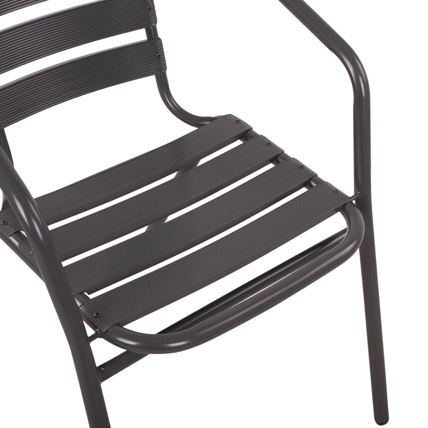 ΣΕΤ 3ΤΜΧ ΜΕ ΤΡΑΠΕΖΙ FIGO 70Χ70Χ72Υ & ΠΟΛΥΘΡΟΝΕΣ LAURA ΓΚΡΙ ΧΡΩΜΑ HM10469 - Pakobazaar