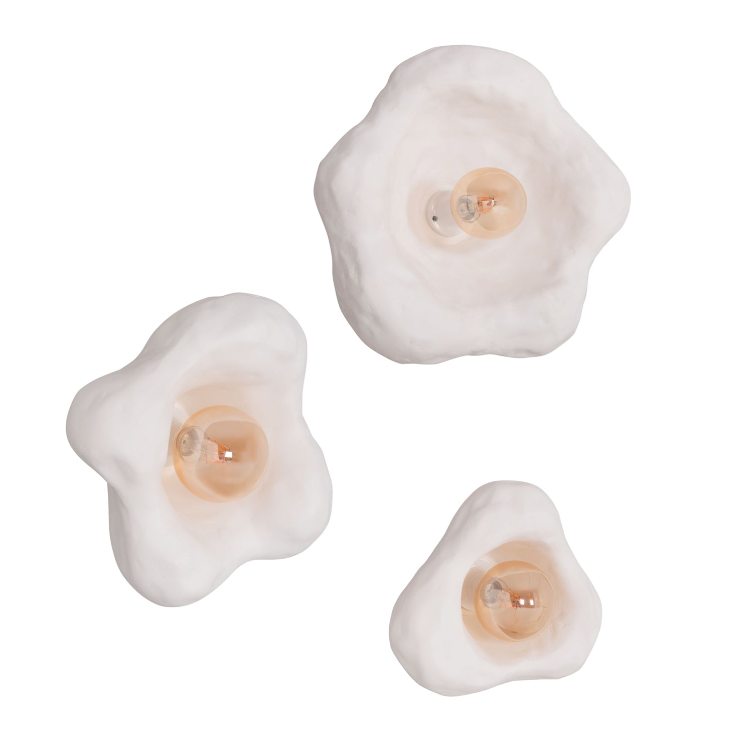 ΣΕΤ 3TMX ΕΠΙΤΟΙΧΙA ΦΩΤΙΣΤΙΚA LUXON HM10725.01 FIBER CEMENT ΣΕ ΛΕΥΚΟ [S-M-L] - Pakobazaar