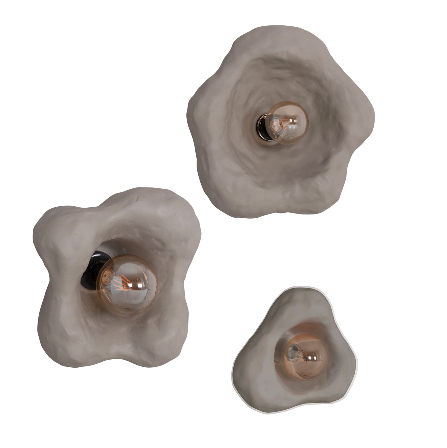 ΣΕΤ 3TMX ΕΠΙΤΟΙΧΙA ΦΩΤΙΣΤΙΚA LUXON HM10725.02 FIBER CEMENT ΣΕ ΓΚΡΙ [S-M-L] - Pakobazaar