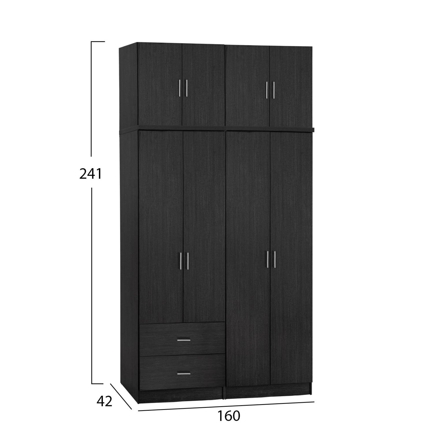 ΣΕΤ 4 ΤΜΧ ΝΤΟΥΠΑΛΑ 4ΦΥΛΛΗ ΜΕ ΠΑΤΑΡΙ ZEBRANO 160X42X241 HM11355.01 - Pakobazaar
