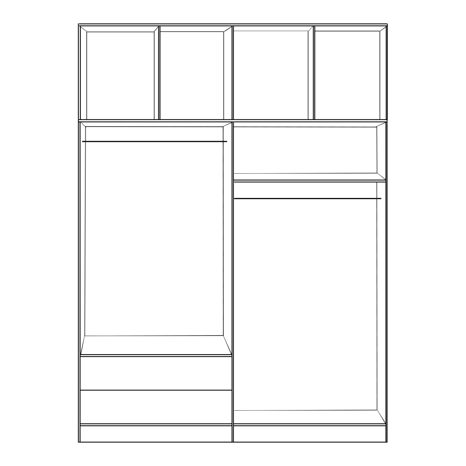 ΣΕΤ 4 ΤΜΧ ΝΤΟΥΠΑΛΑ 4ΦΥΛΛΗ ΜΕ ΠΑΤΑΡΙ ZEBRANO 160X42X241 HM11355.01 - Pakobazaar