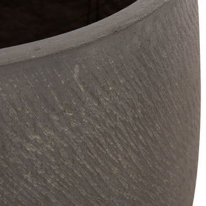 ΣΕΤ 4ΤΜΧ ΓΛΑΣΤΡΕΣ ΣΤΡΟΓΓΥΛΕΣ GARDENER HM4726 FIBERCLAY ΓΚΡΙΖΟΠΡΑΣΙΝΟ Φ52x55Υεκ