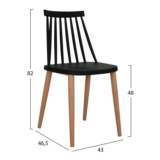 ΣΕΤ 5ΤΜΧ ΤΡΑΠΕΖΙ 140x80x76 cm SONAMA & ΚΑΡΕΚΛΕΣ VANESSA ΜΑΥΡΕΣ ΜΕΤΑΛΛΙΚΑ ΠΟΔΙΑ HM11037 - Pakobazaar