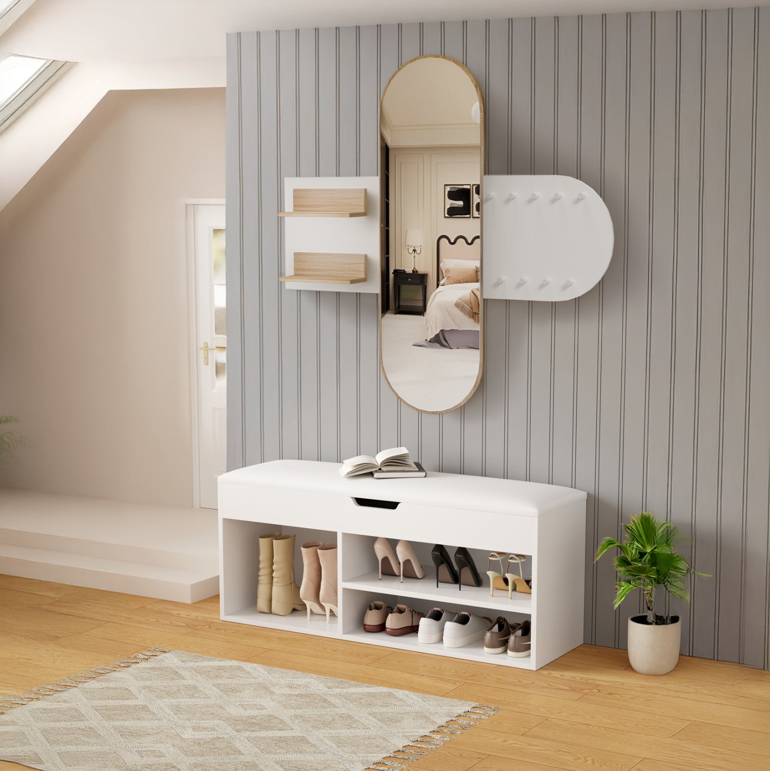 ΣΕΤ ΕΙΣΟΔΟΥ 2ΤΜΧ CHERYL HM21276.02 ΜΕΛΑΜΙΝΗ ΣΕ ΛΕΥΚΟ--SONAMA - Pakobazaar