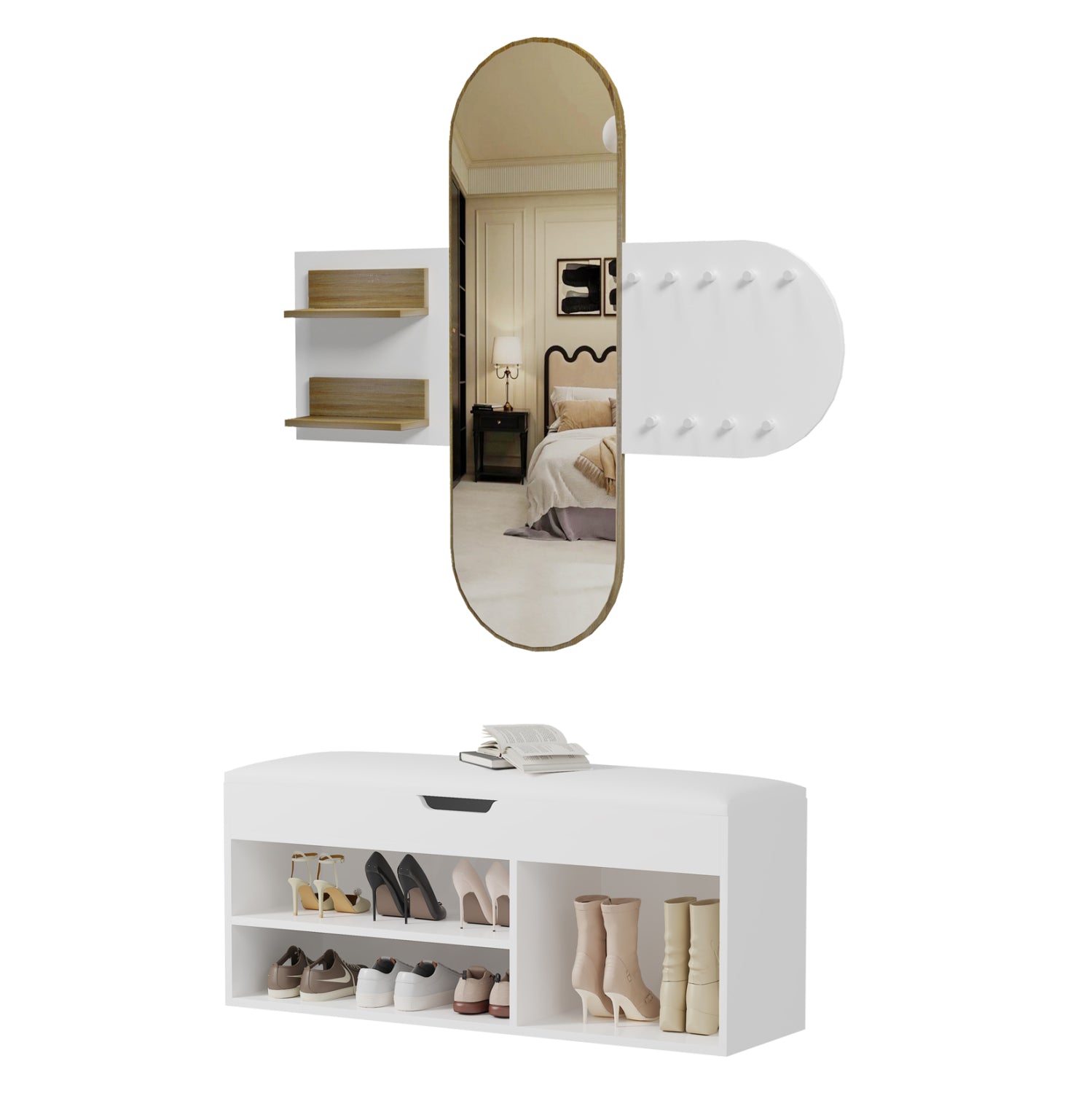 ΣΕΤ ΕΙΣΟΔΟΥ 2ΤΜΧ CHERYL HM21276.02 ΜΕΛΑΜΙΝΗ ΣΕ ΛΕΥΚΟ--SONAMA - Pakobazaar