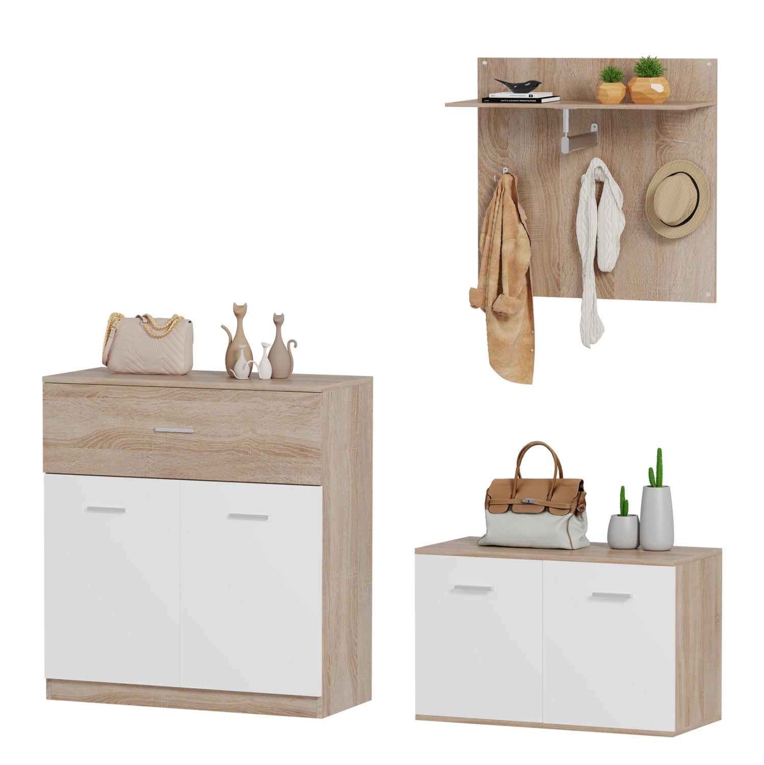 ΣΕΤ ΕΙΣΟΔΟΥ 3ΤΜΧ DIONNE HM21058 ΜΕΛΑΜΙΝΗ ΣΕ ΣΟΝΑΜΑ-ΛΕΥΚΟ - Pakobazaar