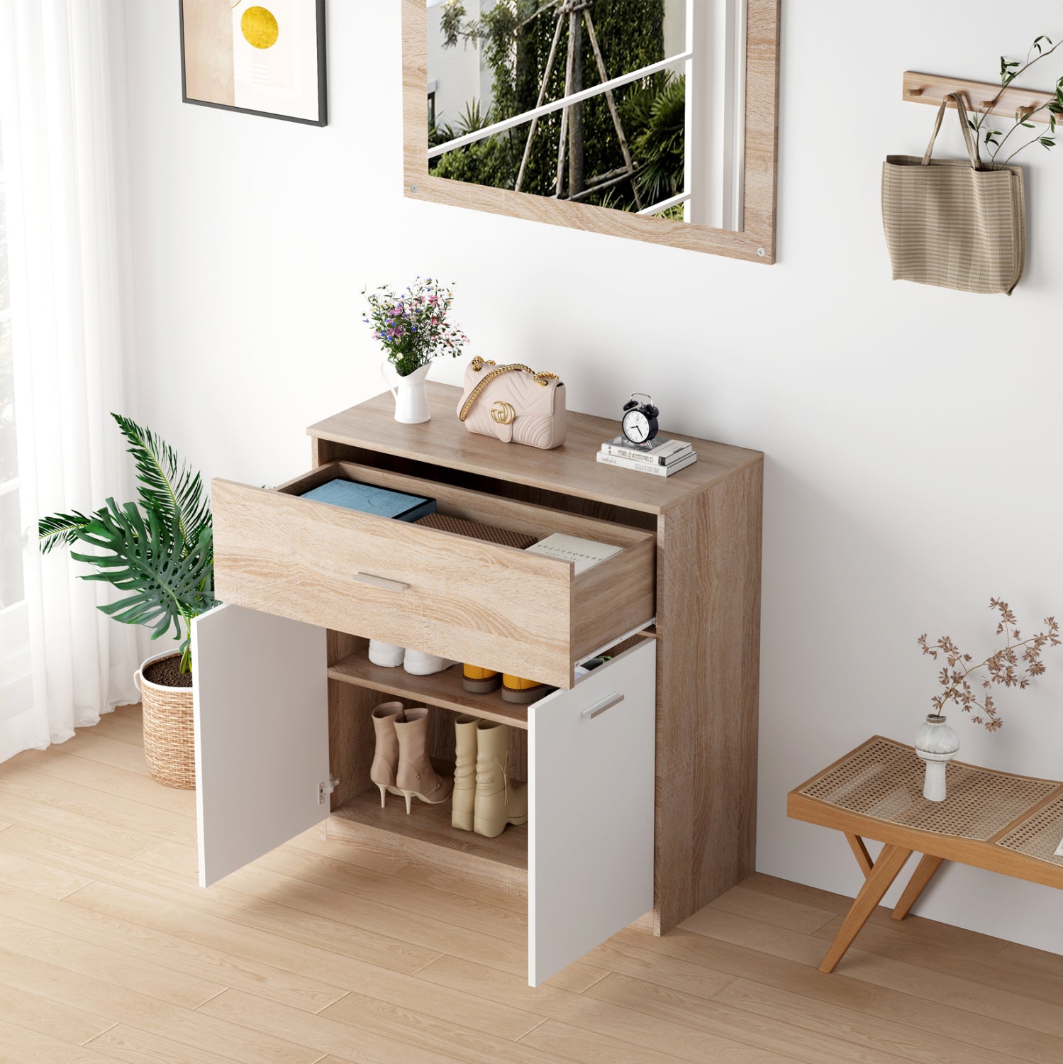 ΣΕΤ ΕΙΣΟΔΟΥ 4ΤΜΧ DIONNE HM21057 ΜΕΛΑΜΙΝΗ ΣΕ ΣΟΝΑΜΑ-ΛΕΥΚΟ - Pakobazaar