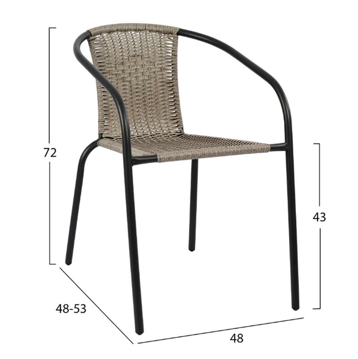 ΣΕΤ ΕΞΩΤ.ΧΩΡΟΥ 3ΤΜΧ LIMA HM21110 ΤΡΑΠΕΖΙ ΜΕ 2 ΠΟΛΥΘΡΟΝΕΣ- ΓΚΡΙ ΧΡΩΜΑ - Pakobazaar