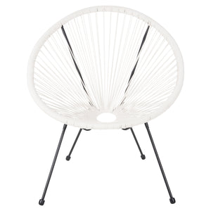 ΣΕΤ ΕΞΩΤΕΡΙΚΟΥ ΧΩΡΟΥ 3ΤΜΧ ACAPULCO HM11861.12 P.E.RATTAN ΛΕΥΚΟ-ΜΕΤΑΛΛΟ ΣΕ ΜΑΥΡΟ - Pakobazaar