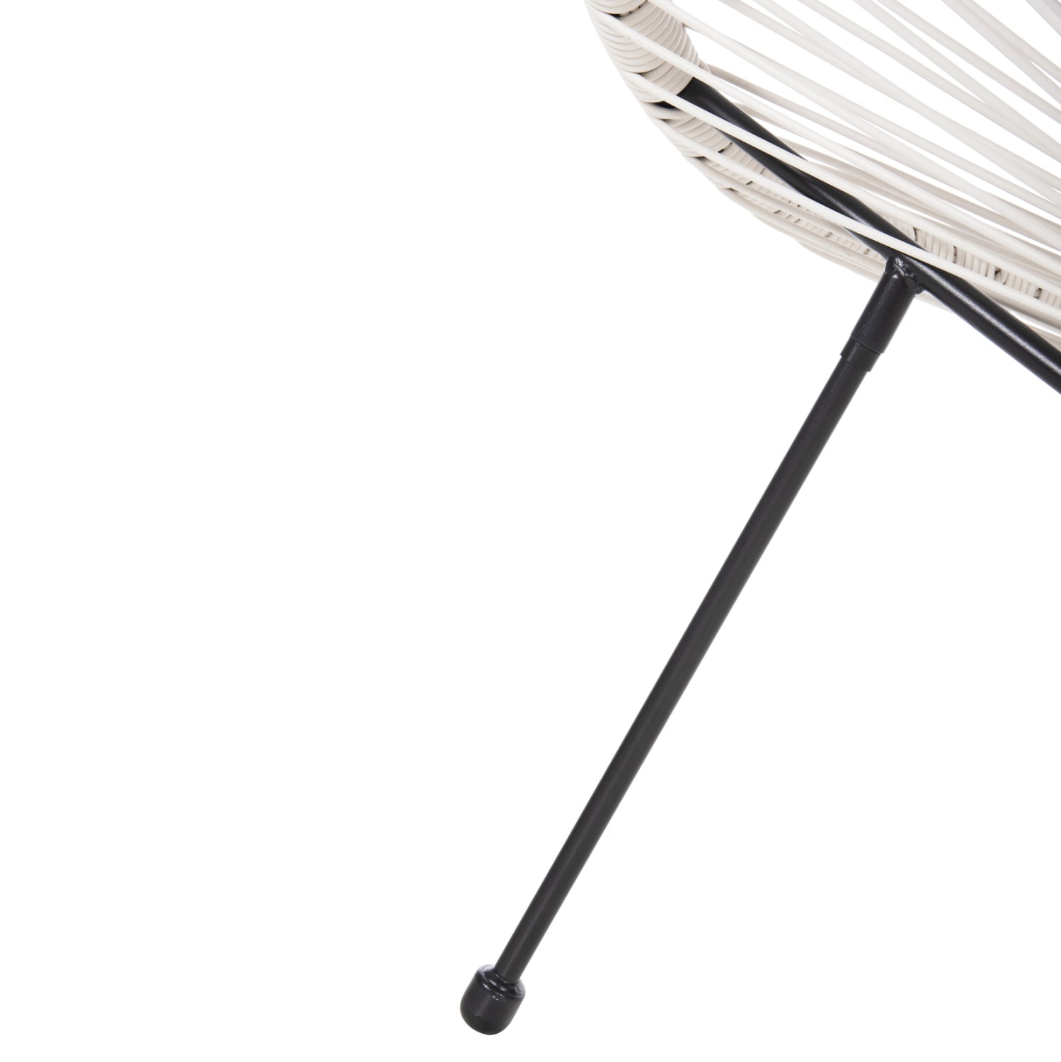 ΣΕΤ ΕΞΩΤΕΡΙΚΟΥ ΧΩΡΟΥ 3ΤΜΧ ACAPULCO HM11861.12 P.E.RATTAN ΛΕΥΚΟ-ΜΕΤΑΛΛΟ ΣΕ ΜΑΥΡΟ - Pakobazaar