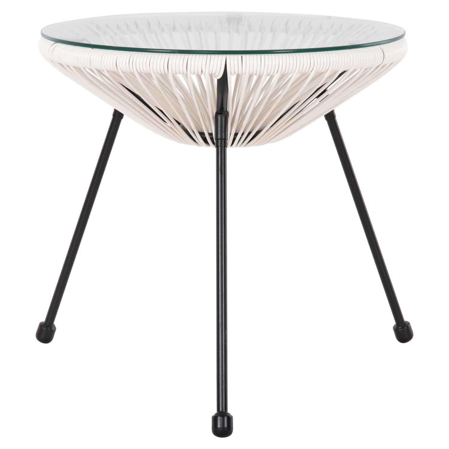 ΣΕΤ ΕΞΩΤΕΡΙΚΟΥ ΧΩΡΟΥ 3ΤΜΧ ACAPULCO HM11861.12 P.E.RATTAN ΛΕΥΚΟ-ΜΕΤΑΛΛΟ ΣΕ ΜΑΥΡΟ - Pakobazaar