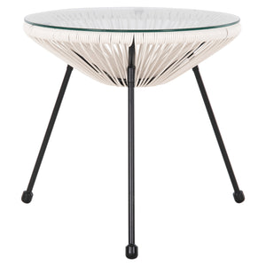 ΣΕΤ ΕΞΩΤΕΡΙΚΟΥ ΧΩΡΟΥ 3ΤΜΧ ACAPULCO HM11861.12 P.E.RATTAN ΛΕΥΚΟ-ΜΕΤΑΛΛΟ ΣΕ ΜΑΥΡΟ - Pakobazaar