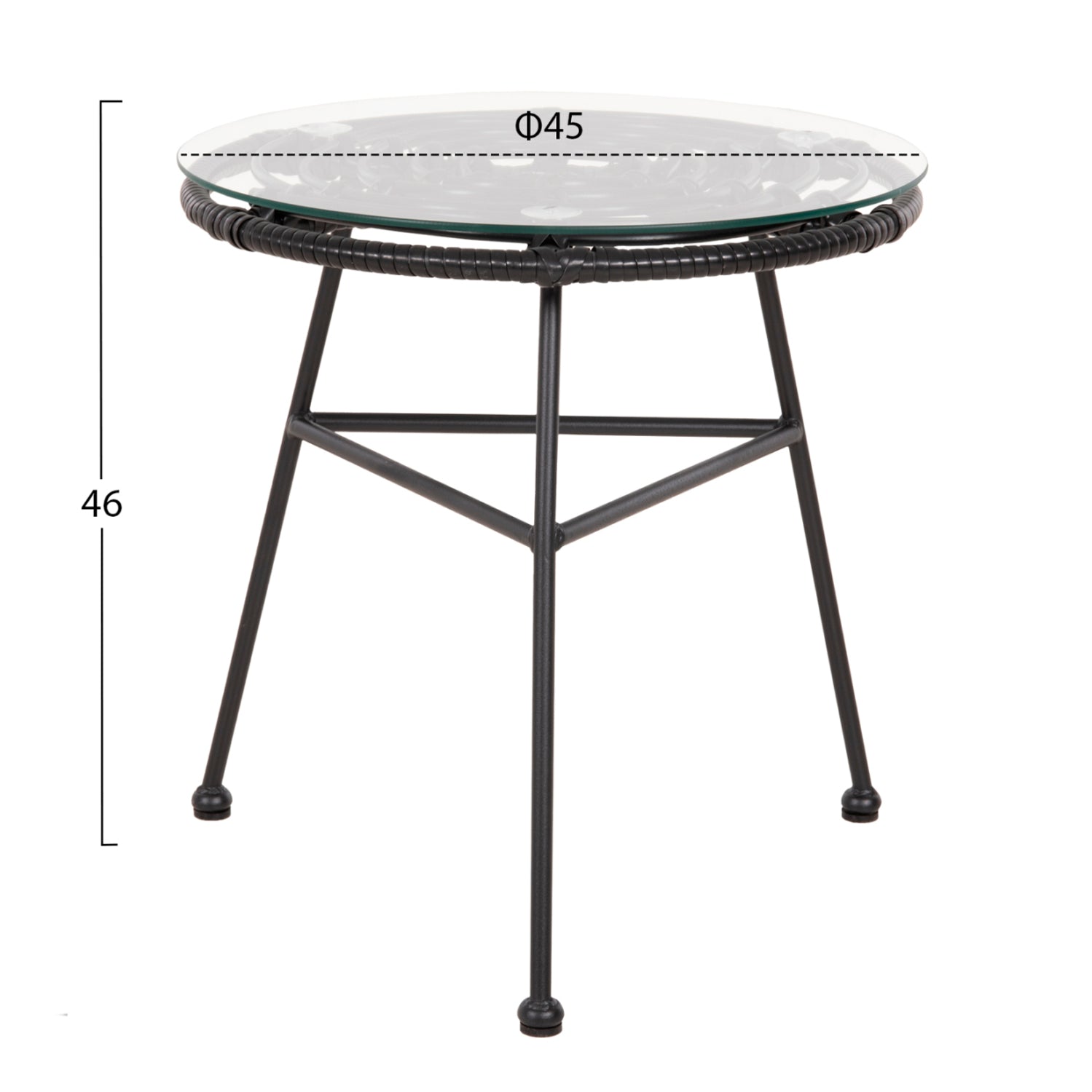 ΣΕΤ ΕΞΩΤΕΡΙΚΟΥ ΧΩΡΟΥ 3ΤΜΧ ALLEGRA HM21047.12 ΜΑΥΡΟ ΣΥΝΘ.RATTAN & ΜΕΤΑΛΛΟ - Pakobazaar