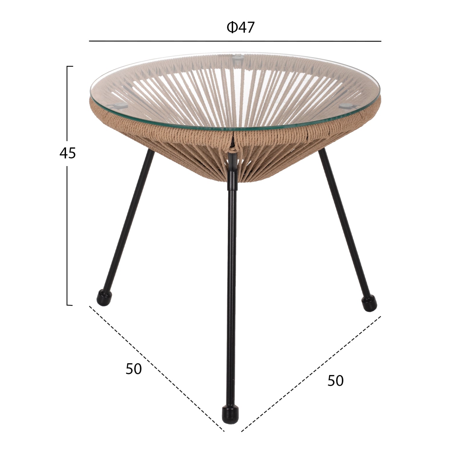 ΣΕΤ ΕΞΩΤΕΡΙΚΟΥ ΧΩΡΟΥ 3ΤΜΧ ACAPULCO HM21100 TWISTED WICKER-ΜΕΤΑΛΛΟ - Pakobazaar