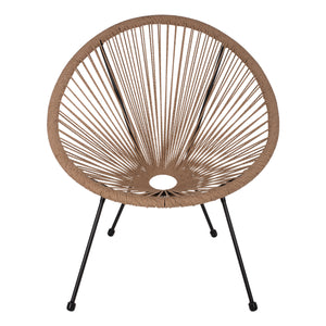 ΣΕΤ ΕΞΩΤΕΡΙΚΟΥ ΧΩΡΟΥ 3ΤΜΧ ACAPULCO HM21100 TWISTED WICKER-ΜΕΤΑΛΛΟ - Pakobazaar