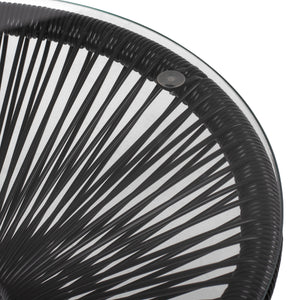 ΣΕΤ ΕΞΩΤΕΡΙΚΟΥ ΧΩΡΟΥ 3ΤΜΧ ACAPULCO HM21101 P.E.RATTAN-ΜΕΤΑΛΛΟ ΣΕ ΜΑΥΡΟ - Pakobazaar
