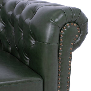 ΣΕΤ ΚΑΝΑΠΕΣ 2ΘΕΣΙΟΣ & 3ΘΕΣΙΟΣ HM10911.08 PU ΔΕΡΜΑ Τ.CHESTERFIELD ΚΥΠΑΡΙΣΣΙ - Pakobazaar