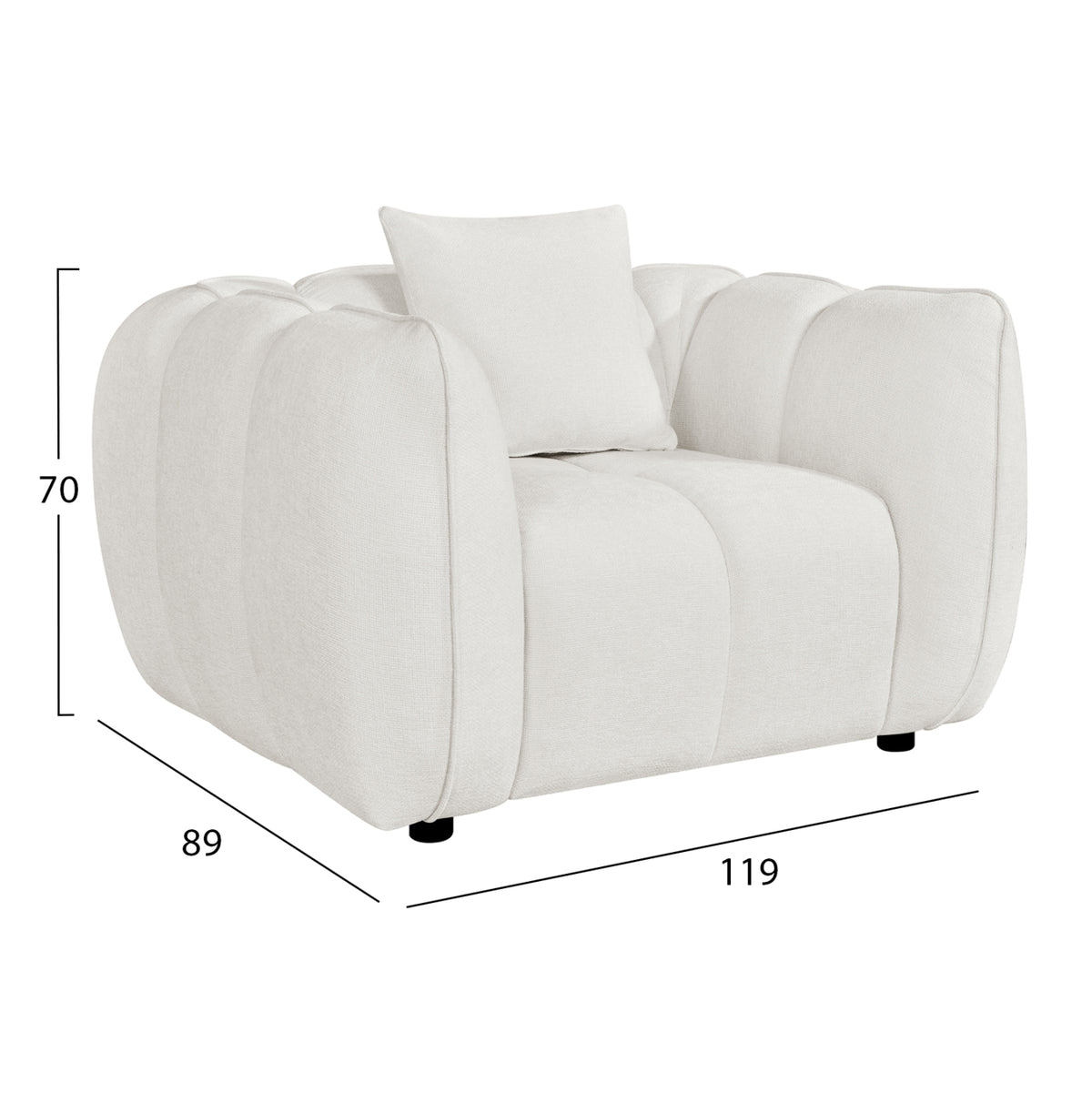 ΣΕΤ ΚΑΝΑΠΕΣ ΓΩΝΙΑ (ΔΕΞΙΑ)-ΠΟΛΥΘΡΟΝΑ LOUNGE LYKKE HM10820.02R ΕΚΡΟΥ ΥΦΑΣΜΑ - Pakobazaar