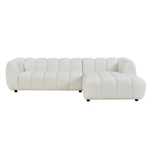 ΣΕΤ ΚΑΝΑΠΕΣ ΓΩΝΙΑ (ΔΕΞΙΑ)-ΠΟΛΥΘΡΟΝΑ LOUNGE LYKKE HM10820.02R ΕΚΡΟΥ ΥΦΑΣΜΑ - Pakobazaar