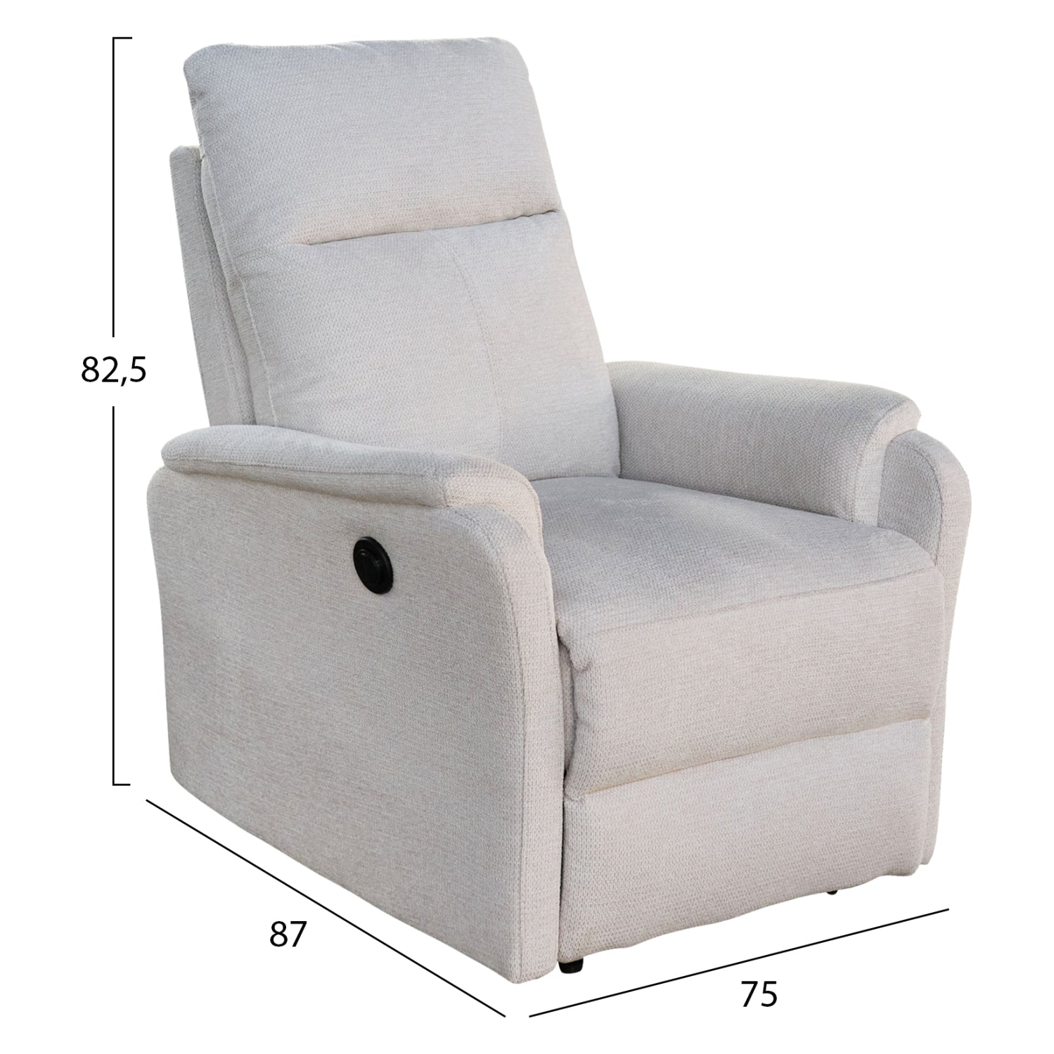 ΣΕΤ ΚΑΝΑΠΕΣ-ΠΟΛΥΘΡΟΝΑ RELAX SYNTHIA HM10736.01 ΜΠΕΖ ΥΦΑΣΜΑ-ΗΛ.ΑΝΑΚΛΙΣΗ [R] - Pakobazaar