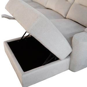 ΣΕΤ ΚΑΝΑΠΕΣ-ΠΟΛΥΘΡΟΝΑ RELAX SYNTHIA HM10736.01 ΜΠΕΖ ΥΦΑΣΜΑ-ΗΛ.ΑΝΑΚΛΙΣΗ [R] - Pakobazaar