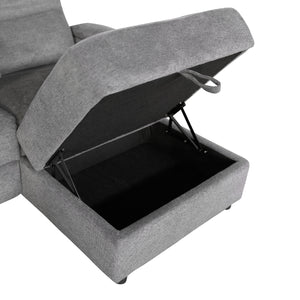 ΣΕΤ ΚΑΝΑΠΕΣ-ΠΟΛΥΘΡΟΝΑ RELAX SYNTHIA HM10736.03 ΓΚΡΙ ΥΦΑΣΜΑ-ΗΛ.ΑΝΑΚΛΙΣΗ [R] - Pakobazaar