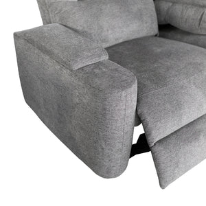 ΣΕΤ ΚΑΝΑΠΕΣ-ΠΟΛΥΘΡΟΝΑ RELAX SYNTHIA HM10736.03 ΓΚΡΙ ΥΦΑΣΜΑ-ΗΛ.ΑΝΑΚΛΙΣΗ [R] - Pakobazaar