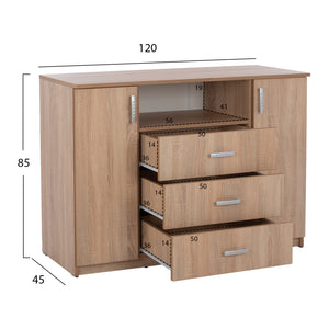 ΣΕΤ ΚΡΕΒΑΤΟΚΑΜΑΡΑΣ 6ΤΜΧ ADLER HM11759 ΜΕΛΑΜΙΝΗ SONAMA OAK-ΓΙΑ ΣΤΡΩΜΑ 160x200εκ - Pakobazaar
