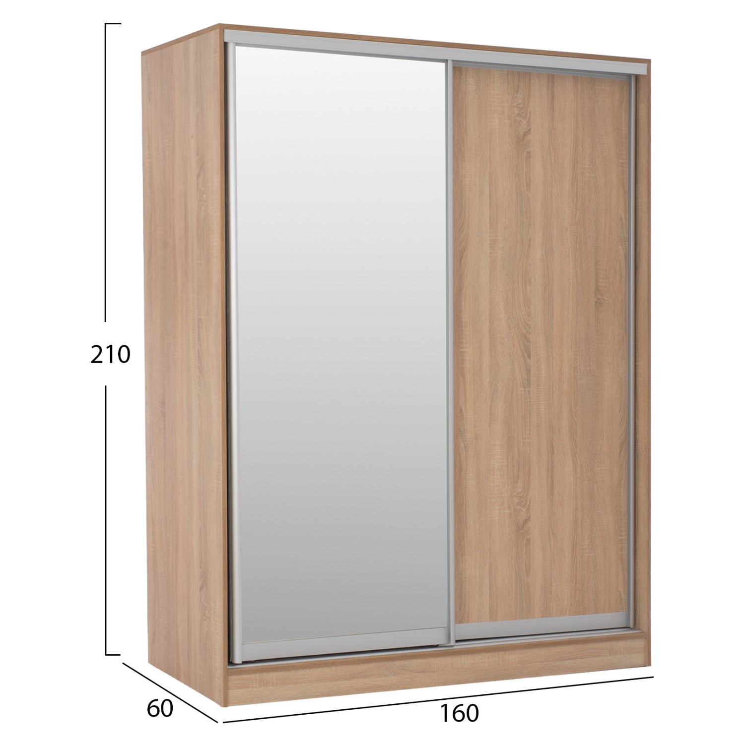 ΣΕΤ ΚΡΕΒΑΤΟΚΑΜΑΡΑΣ 6ΤΜΧ ADLER HM11759 ΜΕΛΑΜΙΝΗ SONAMA OAK-ΓΙΑ ΣΤΡΩΜΑ 160x200εκ - Pakobazaar