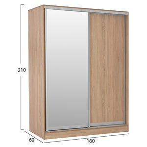 ΣΕΤ ΚΡΕΒΑΤΟΚΑΜΑΡΑΣ 6ΤΜΧ ADLER HM11759 ΜΕΛΑΜΙΝΗ SONAMA OAK-ΓΙΑ ΣΤΡΩΜΑ 160x200εκ - Pakobazaar
