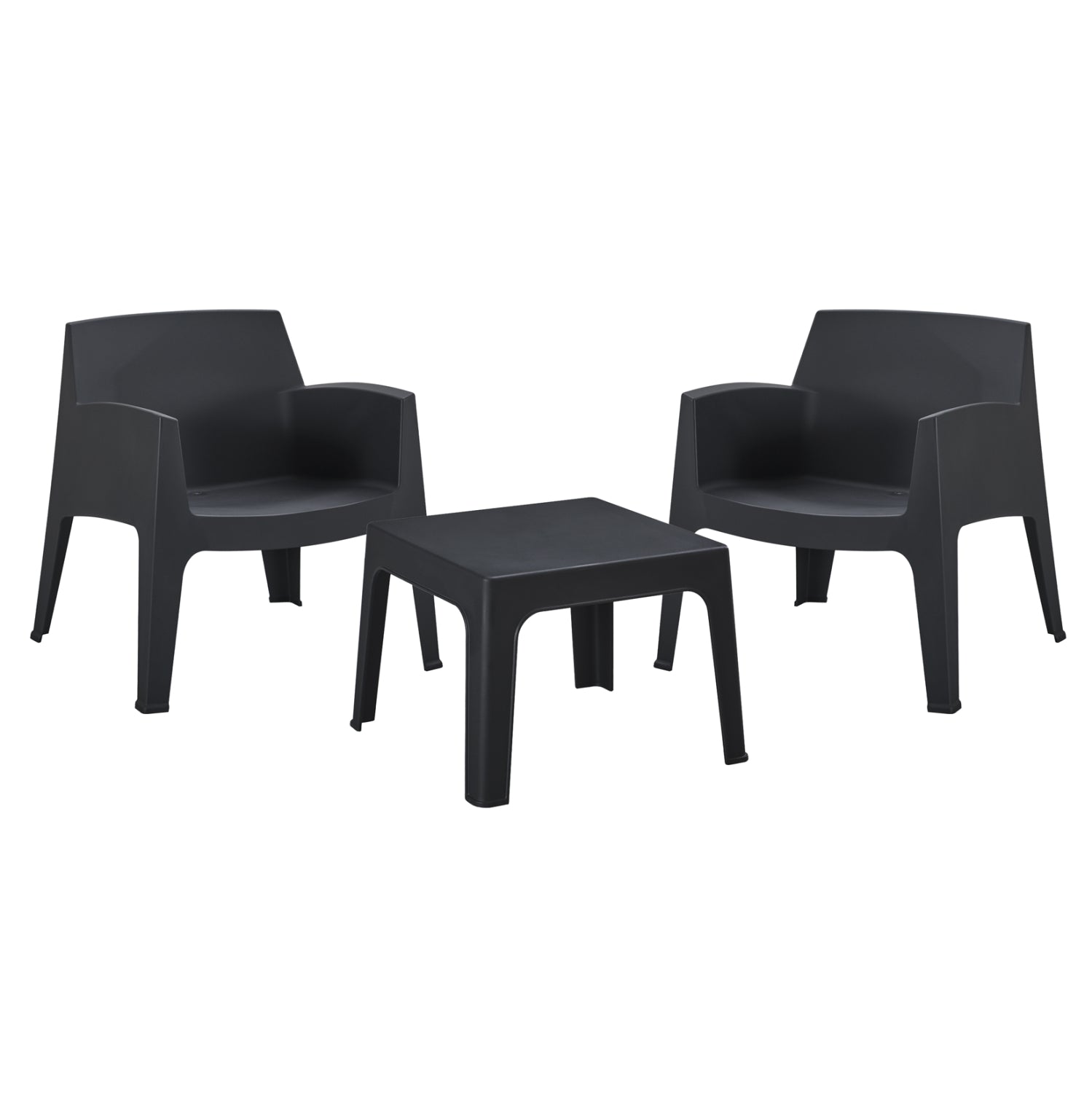 ΣΕΤ LOUNGE 3ΤΜΧ SLEEK HM21274.02 ΜΑΥΡΟ ΠΟΛΥΠΡΟΠΥΛΕΝΙΟ - Pakobazaar